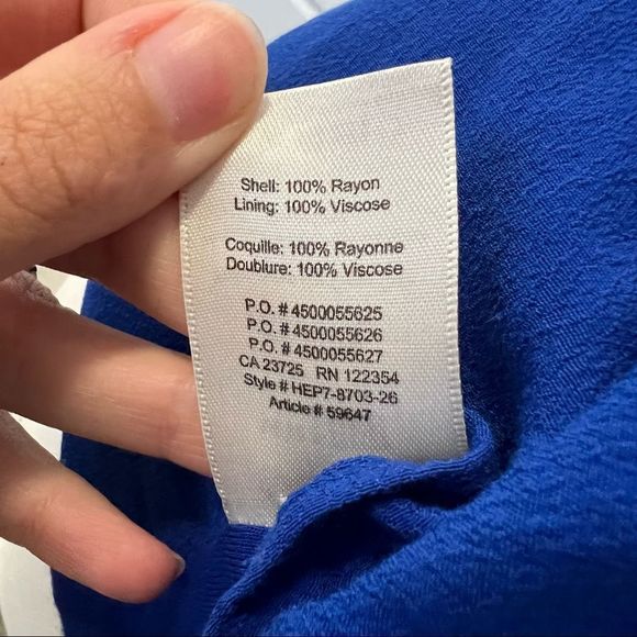 Aritzia Wilfred Free Sleeveless Sheath Mini Dress  Blue - Picture 12 of 15